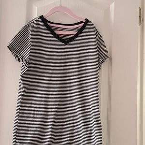 NWOT GIRLS black & white stripped t-shirt
